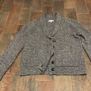 Wool made well grey cardigan
